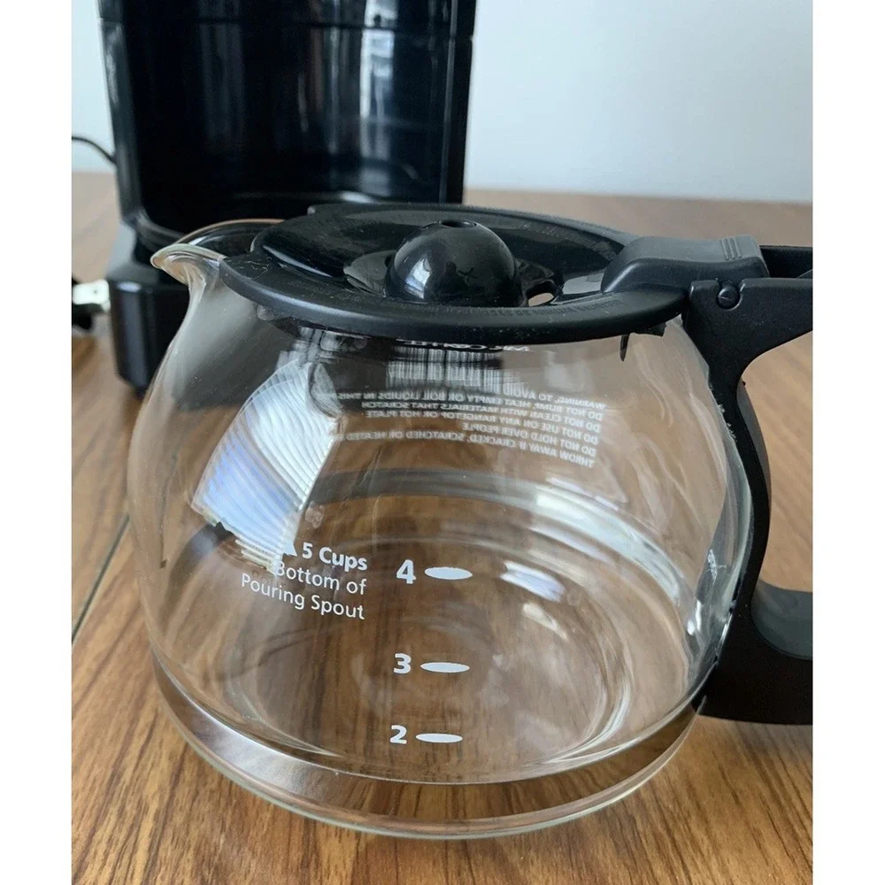 Mr. Coffee jwx3 5 Cup Programmable Coffee Maker w/ Carafe & Basket -TESTED/WORKS